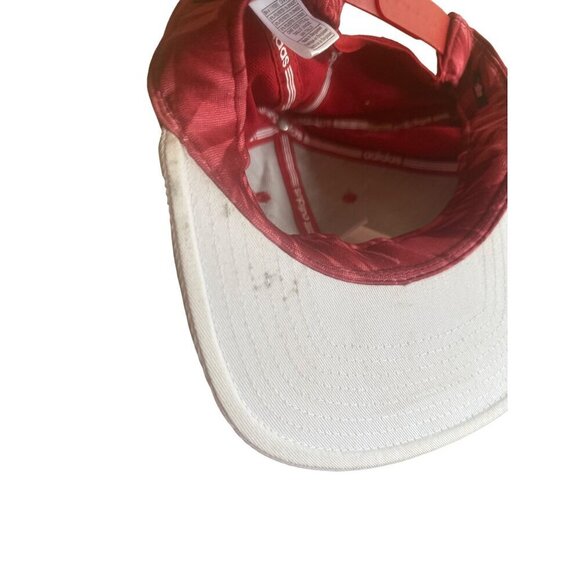 Indiana Hoosiers Red Flat Bill Embroidered Logo Baseball Hat Cap Adjustable - Picture 8 of 8